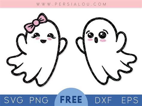 Free Cute Ghost SVG Cut Files