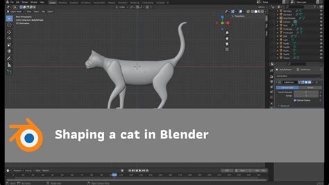 Shaping And Modeling A Cat In Blender 3d Youtube
