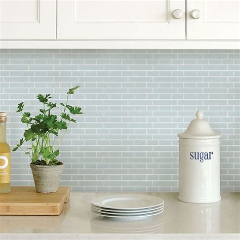 Nh2361 Sea Glass Peel And Stick Backsplash Tiles By In Home