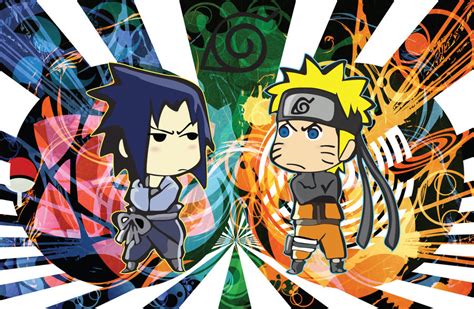 Sasuke Vs Naruto Chibi By Smelly Trash On Deviantart