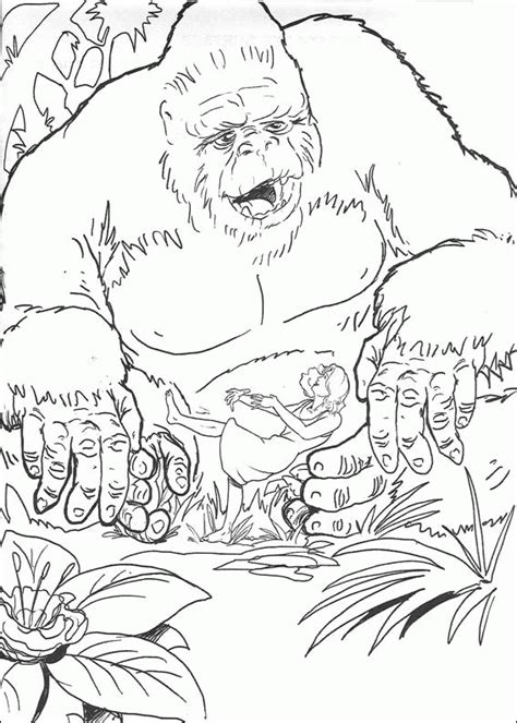 Krafty Kidz Center: King Kong Movie coloring pages