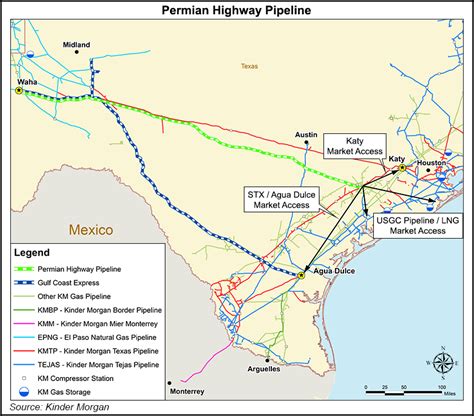 Kinder Morgan Pipeline Map