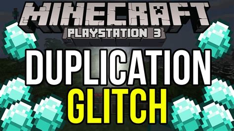Minecraft Ps3 Duplication Glitch Unlimited Diamonds Youtube
