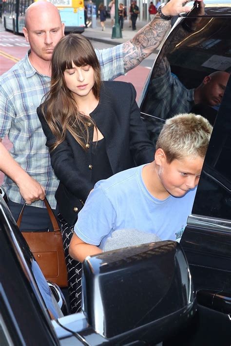 DAKOTA JOHNSON and Chris Martin Are Involved in a Car Accident in New