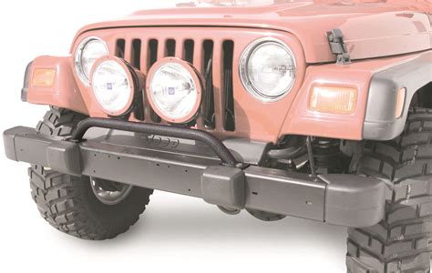 Olympic 4x4 Products Front Bumper Auxiliary Light Bar For 97 06 Jeep