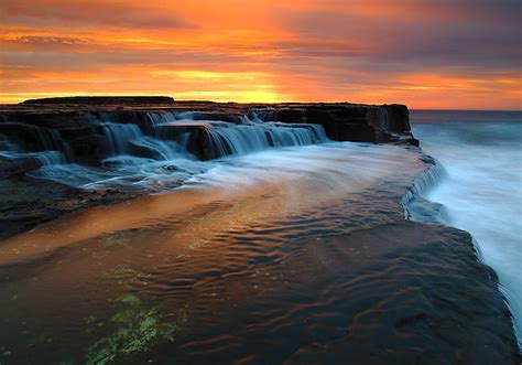 Waterfall At Sunrise Flickr Photo Sharing
