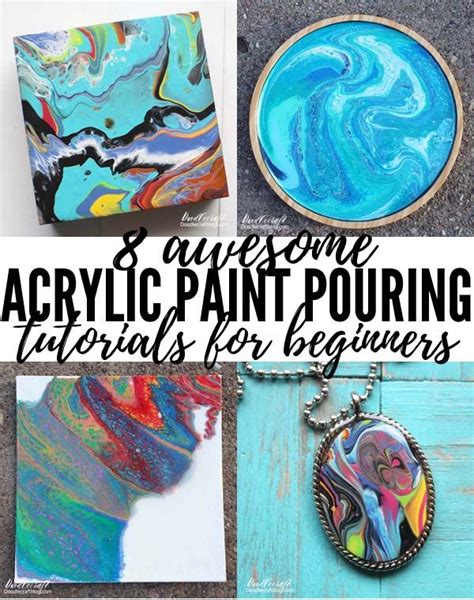 8 Awesome Acrylic Paint Pouring Tutorials For Beginners Pour Painting