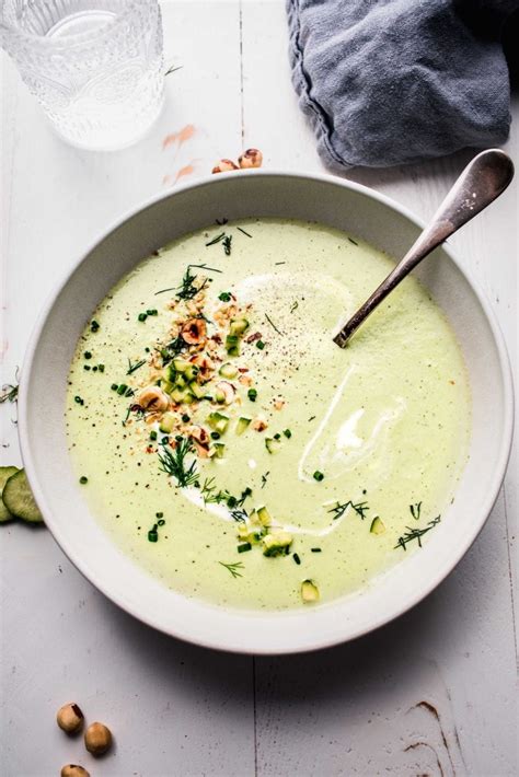 The Best Cold Cucumber Soup Easy 10 Minute Recipe