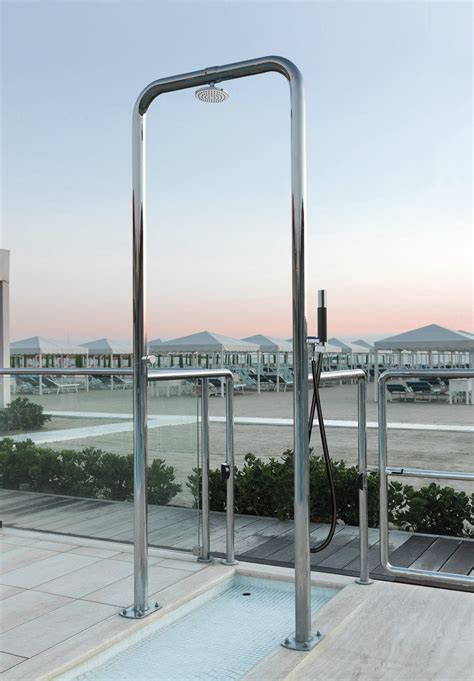 stainless steel outdoor shower lares shower bridge p60 fontealta