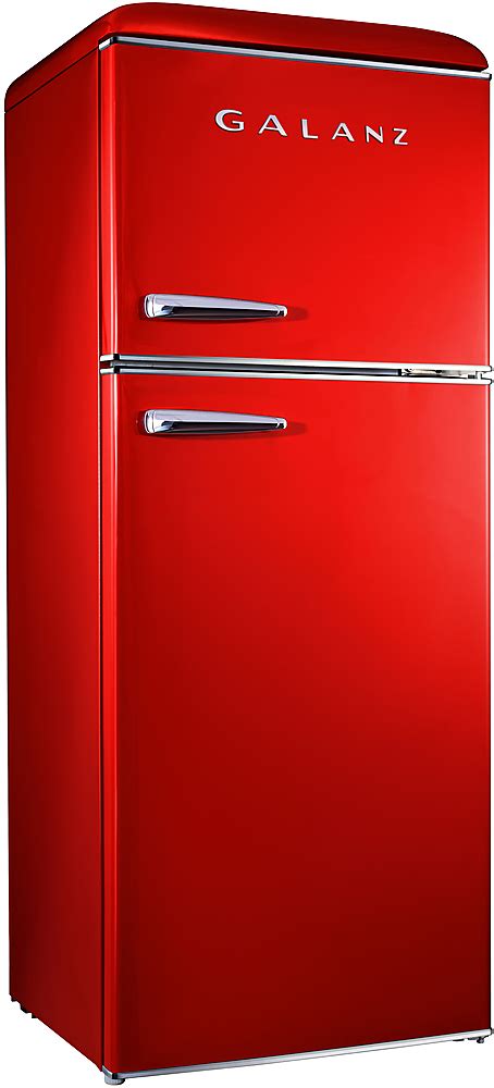 Best Buy Galanz Retro Cu Ft Top Freezer Refrigerator Red Glr Trdefr