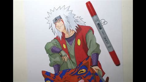 Drawing Jiraiya From Naruto ジライヤ Youtube