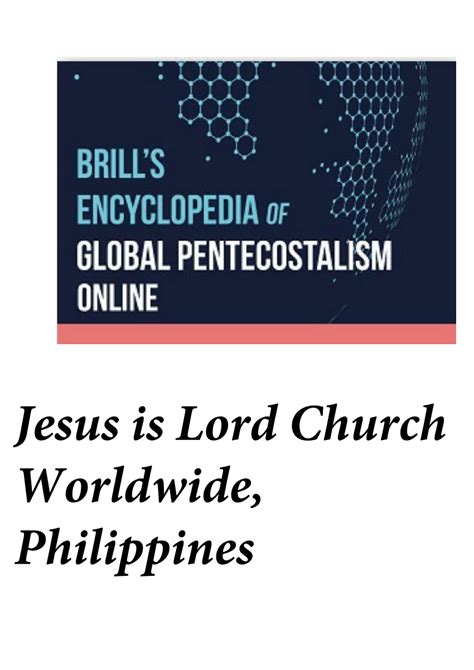 Pdf Jesus Is Lord Church Worldwide Philippines