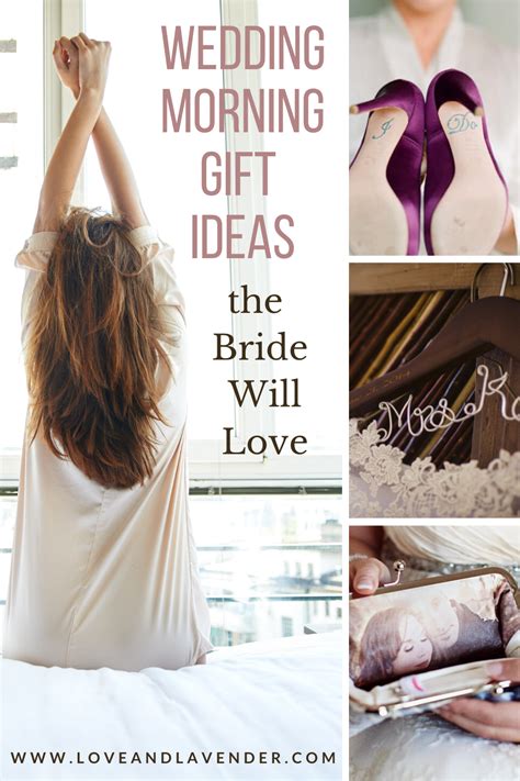 Here are some wedding night gift ideas for the bride. 56 Day-of Wedding Morning Gifts for the Bride in 2020 ...