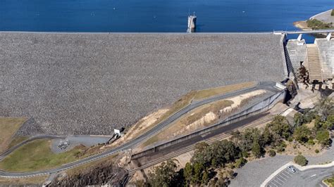 Concrete Dam And Spillway Infrastructure Stock Photo Download Image