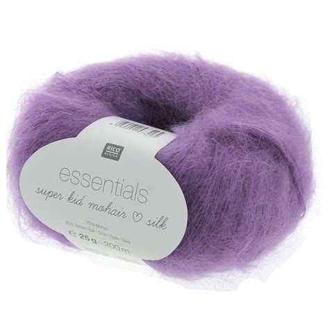 Laine Essentials Super Kid Mohair Love Silk Violet N°36 X25g Perles