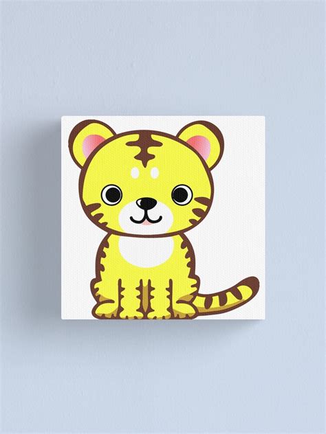 Cute Chibi Tiger Canvas Print For Sale By Raionkeiji Redbubble