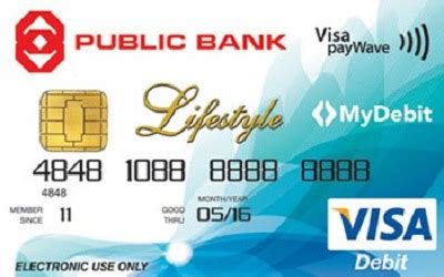 Get one of public bank's credit card and enjoy extensive cashbacks, reward points and amazing deals from local and international merchants. Public Bank Visa Lifestyle Debit Card - Cashless Transaction