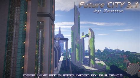 Minecraft Future City By Zeemo 31 Skyscrapers Tall