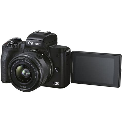 Canon Eos M50 Mark Ii Mirrorless Digital Camera 15 45mm Lens Black