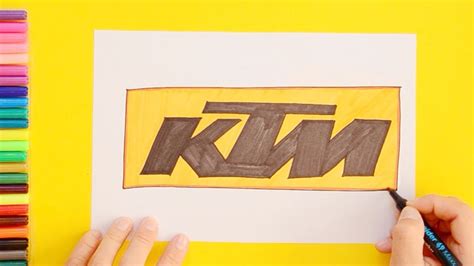 How To Draw Ktm Logo Youtube