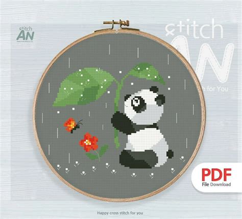 Anp129polygon Pandacross Stitch Pattern Pdf Etsy Australia Cross