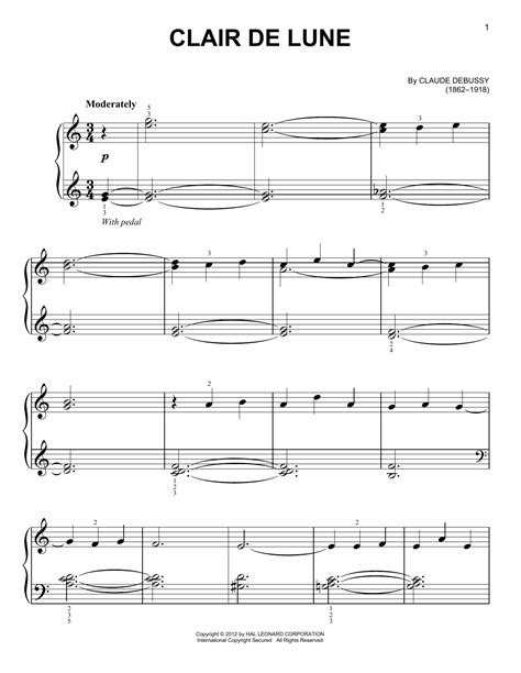 It seems that a publisher came to debussy in order to cash in on his fame and have these pieces published. Clair de Lune sheet music by Claude Debussy (Easy Piano - 157662)