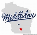 Map of Middleton, WI, Wisconsin