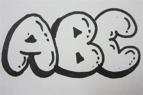 How To Draw Bubble Letters All Capital Letters Bubble Drawing Bubble Letters Graffiti