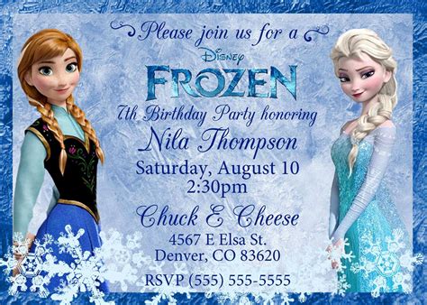 82 Create Frozen Invitation Blank Template Photo For Frozen Invitation