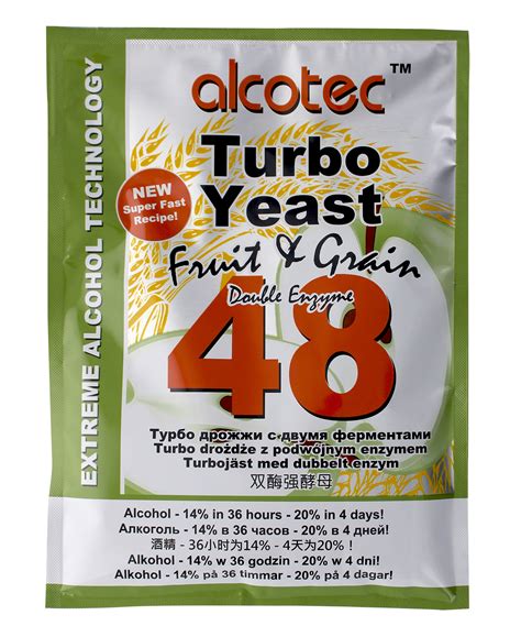 Alcotec 48 Fruit Grain Turbo Yeast 20 ABV With Double Enzyme EBay