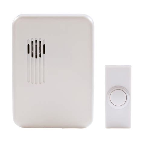 Hampton Bay Wireless Battery Operated Door Bell Kit With 1 Push Button