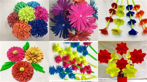 Paper Flower Easy To Make A Bouquet Knittting Crochet
