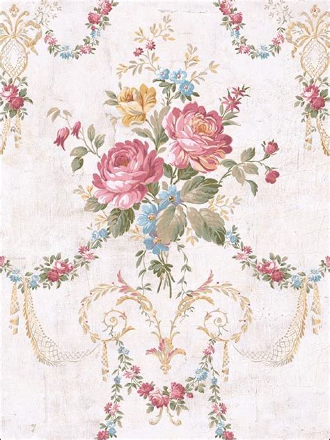 They say the earth laughs in flowers. wallpaperstogo.com WTG-120187 Seabrook Designs Traditional ...