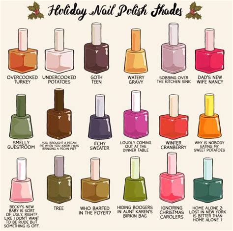 funny nail polish names  adamtots  ig holiday nail polish holiday nail colors polish names