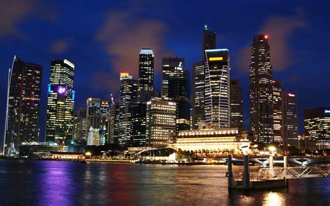 Singapore Skyline Hd Wallpaper