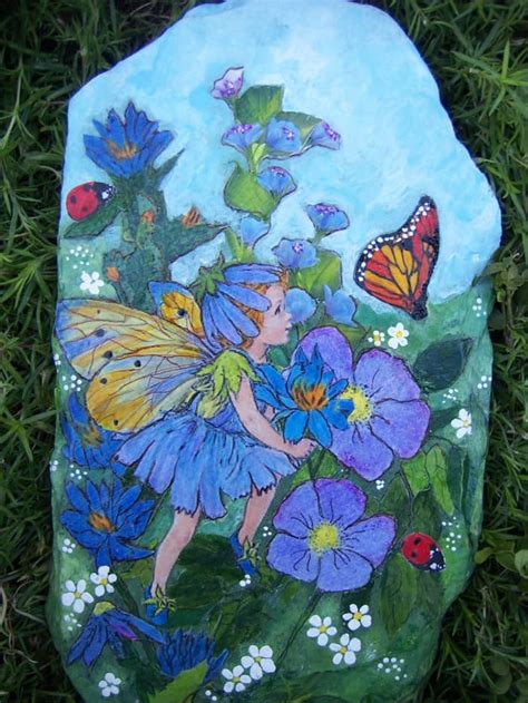 Hand Painting Garden Rocks Flowers And Fairies Hubpages