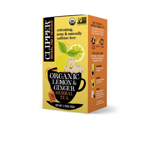 Marom Moshe Ltd Food Import Clipper Tea Organic Lemon Ginger