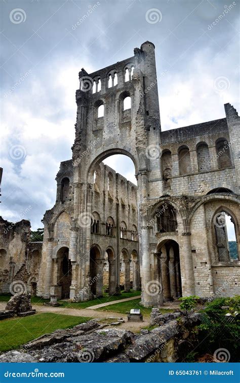 Ruins Of Jumieges Abbey France Stock Image Image Of Ancient