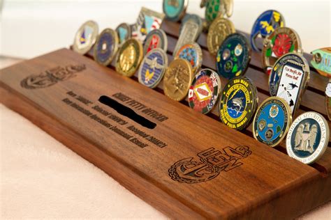 Desktop Military Challenge Coin Holder 18 By 10 Inches Etsy
