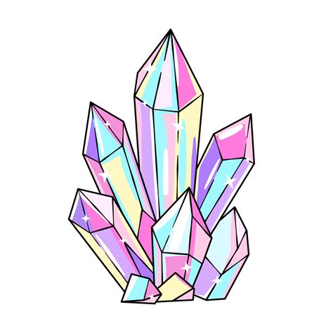 Diamonds Crystals Vector Drawing 5490822 Vector Art At Vecteezy