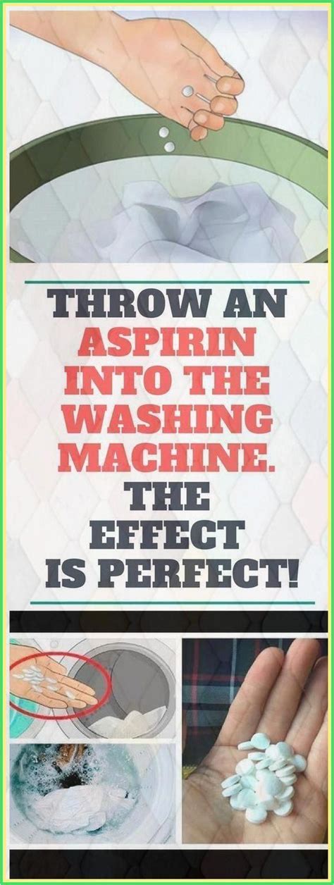 Throw An Aspirin Into The Washing Machine The Effect Is Perfect Guided