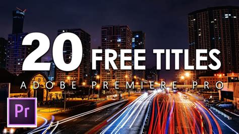 20 Free Titles Clean Premiere Pro Template Mogrt Trends Logo Vrogue