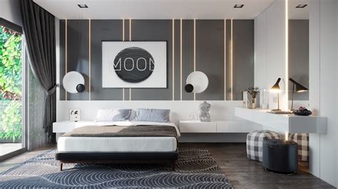 Modern Bedroom Wall Decorating Design Ideas