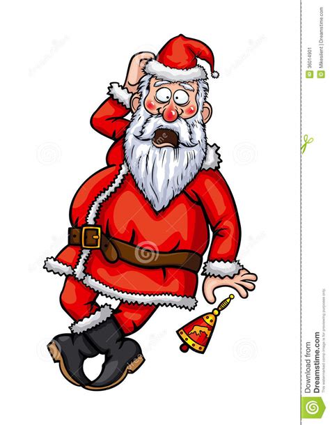 Santa Claus Surprised Stock Vector Illustration Of Emotions 36014901