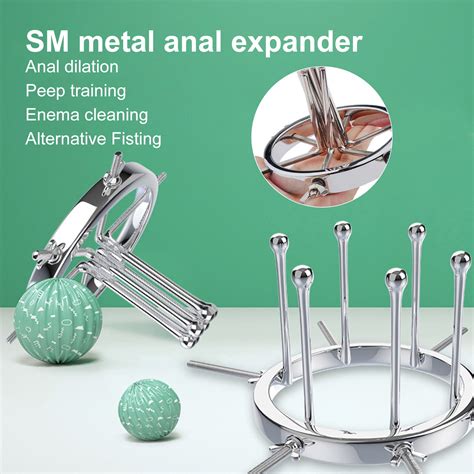 Dengjunhu Anal Expander Adjustable Waterproof Metal Anal Toy Butt Plugs