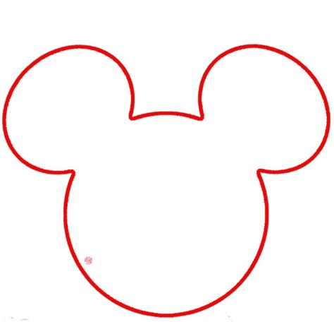 Mickey Mouse Head Outline