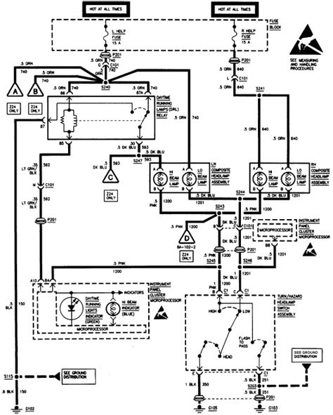 1996 chevy k1500 headlight wiring diagrams whats new. 96 Chevy S10 Light Wiring Diagram - Wiring Diagram Networks