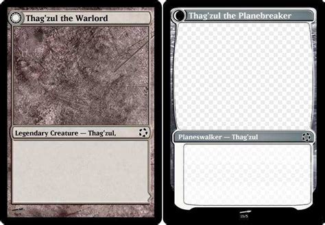 Card Template Magic The Gathering Cards Design Templates