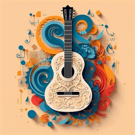 Premium Ai Image A Guitar That Has The Word I Love On It