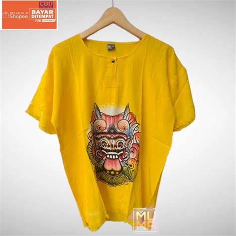 Jual Baju Barong Bali Baju Bali Kaos Bali Baju Pantai Bahan Full Katun Muma Shopee